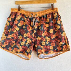 Maamgic Swim Shorts Mens Size XXL 2XL Floral Swimwear Active Tropical Resort